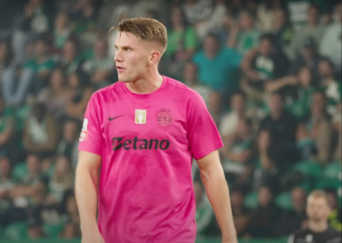 MatchWornShirt & Sporting CP - Pink October Campaign